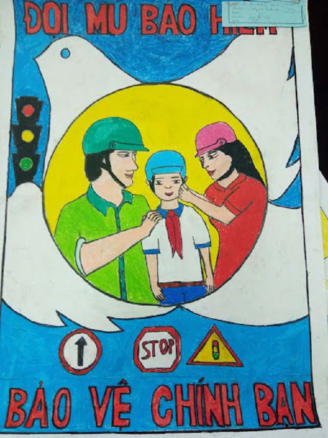 Vẽ tranh về đề tài an toàn giao thông