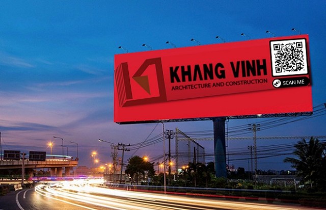Quảng cáo ngoài trời của Công ty Kiến trúc Khang Vinh